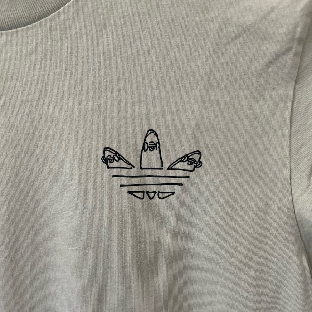 adidas originals Henry Jones Paris T-shirt 'Linen Green' - Picture 4 of 6